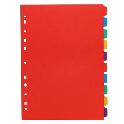 Premier Office 230gsm Extra Strong Subject Dividers – 10 Part